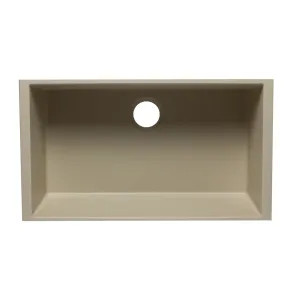 Alfi AB3322UM-B ALFI AB3322UM-B Single Bowl Undermount Kitchen Sink, Biscuit