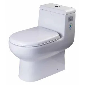 Alfi TB351 EAGO TB351 One Piece Elongated Toilet - White