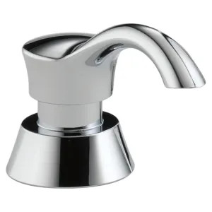 Delta RP50781 Delta Pilar 13oz Transitional Soap and Lotion Dispenser, Round, Chrome - RP50781