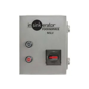   InSinkErator 15256B MSLV-11 Manual Low-Voltage Switch Control Center - 208-240v, 1/2-10 HP, 3 Phase