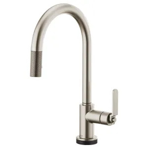 Brizo 64044LF-SS Brizo Litze Brilliance Stainless One Handle Pulldown Kitchen Faucet with SmartTouch Technology, MagneDock, 1.8 GPM - 64044LF-SS