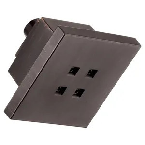 Delta RP51032RB Delta Universal Showering H2Okinetic Single-Setting Shower Head, WaterSense, Square, 1.5 GPM, Venetian Bronze - RP51032RB