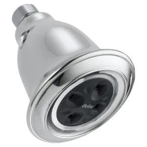 Delta RP54752 Delta Universal Showering Single-Setting Raincan Shower Head with H2Okinetic Technology, WaterSense-Certified, 1.5 GPM, Chrome - RP54752