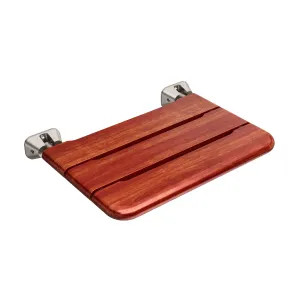 Mr. Steam MSWSEAT-BN Mr Steam Wall-Mounted Folding Shower Seat in Brushed Nickel - MSWSEAT-BN