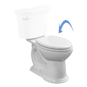 American Standard 3385A.100CP.020 American Standard 3385A.100CP.020 Right Height Elongated Bowl w/ VorMax Plus Seat, 2 FreshInfusers, White