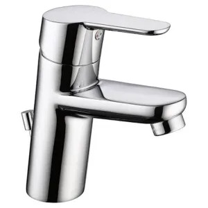 Delta 573LF-MPU-PP Delta Modern Single-Hole Chrome Lavatory Faucet with Tilted Body, Metal Pop-Up, 1.2 GPM, Single-Handle, Project Pack - 573LF-MPU-PP