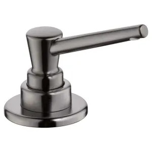 Delta RP1001KS Delta 13oz Contemporary Soap and Lotion Dispenser, Round, Black Stainless - RP1001KS