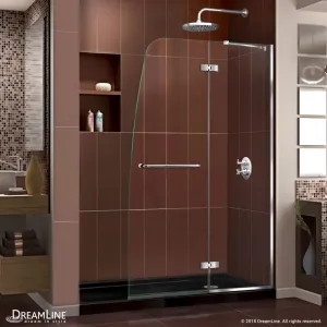 Dreamline DL-6521R-88-01 DreamLine DL-6521R-88-01 Aqua Ultra Hinged Shower Door and Base, 32