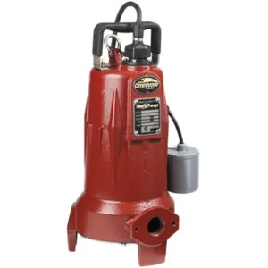 Liberty LSG202A Liberty Pumps Omnivore Submersible Grinder Pump, 2 HP, 208/230 Volts, 25' Cord Length, Piggyback Switch, 1-1/4