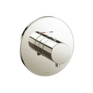 Toto TBV01406U#PN TOTO Thermostatic Mixing Valve Trim, Round, Polished Nickel - TBV01406U#PN