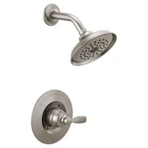 Delta T14232-SS Delta Woodhurst Monitor 14 Series Single-Setting Rain Shower Faucet, Touch-Clean, 1.75 GPM, Single Lever Handle, ADA, Stainless - T14232-SS