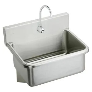 Elkay EWS2520SACTMC Elkay EWS2520SACTMC Rectangular Surgeon Scrub Sink with Sensor Faucet Package