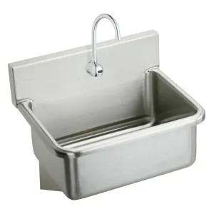 Elkay EWS2520SACMC Elkay EWS2520SACMC Square Surgeon Scrub Sink with Sensor Faucet Package