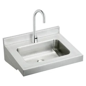Elkay ELV2219SACTMC Elkay ELV2219SACTMC Stainless Steel Wall Hung Lavatory Sink Kit With Sensor Faucet - Buffed Satin