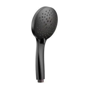 Moen 189315BL Moen 4in Five-Function Hand Shower with Dual Check Valves, Round, Eco-Performance, 1.75 GPM, WaterSense, Matte Black - 189315BL
