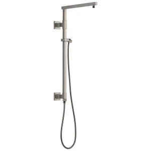 Delta 58420-SS Delta Universal Showering 26in Angular Shower Column Kit with Stretchable Hose for Shower Head and Hand Shower, Brilliance Stainless - 58420-SS