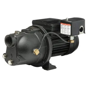 Red Lion 97080501 Red Lion Shallow Well Jet Pump with 30/50 Pressure Switch, 1/2 HP, 115/230 V, 7 GPM, Automatic Shut-Off, Cast Iron, 1