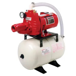 Red Lion 602102 Red Lion Pre-Assembled Jet Pump and Pressure Tank System, 1/2 HP, 6 Gallons, Cast Iron, 3/4