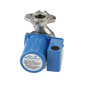 Aquamotion AM10-S3F1 Aquamotion 3-Speed Circulator Pump, 31 GPM, 120V, 12' Max Head, Stainless Steel, 4-Bolt Flange - AM10-S3F1