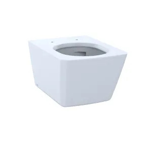 Toto CT449CFG#01 TOTO SP Wall-Hung Contemporary Square-Shape Dual Flush 1.28 and 0.9 GPF Toilet with CEFIONTECT - CT449CFG#01