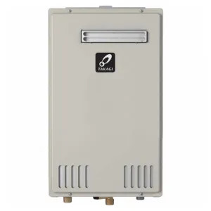 Takagi T-H3M-OS-P Takagi Propane Gas Tankless Water Heater, Condensing, Outdoor, 120,000 BTU, Ultra-Low NOx, 1/2-inch NPT Connection - T-H3M-OS-P