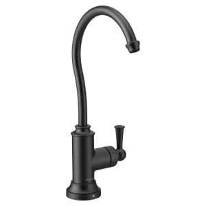 Moen S5510BL Moen SIP Traditional One-Handle High Arc Beverage Faucet, Matte Black - S5510BL