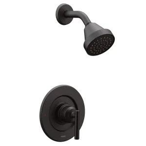 Moen T2902EPBL Moen Gibson Posi-Temp Single-Handle Shower Faucet, One-Function, 1.75 GPM, Lever Handle, Eco-Performance, M-PACT, Matte Black - T2902EPBL