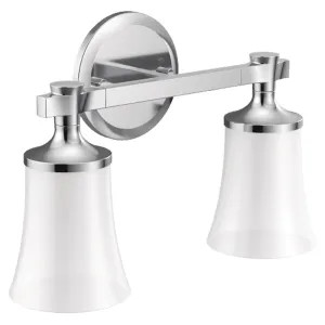 Moen YB0362CH Moen CSI Flara Two-Globe Bath Light Sconce - Chrome (YB0362CH)