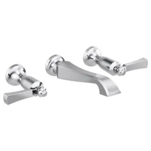 Delta T3556LF-WL Delta Dorval Wall-Mount Chrome Lavatory Faucet Trim for 8