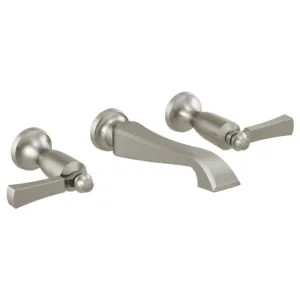 Delta T3556LF-SSWL Delta Dorval Wall-Mount Stainless Lavatory Faucet Trim for 8