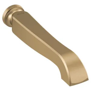 Delta T5756-CZLHP-WL Delta Dorval Two-Handle Wall-Mount Tub Faucet Trim, Three-Hole, Less Handles, Champagne Bronze - T5756-CZLHP-WL