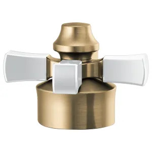 Delta H562GS Delta H562-GS Dorval Single Cross Handle Kit, Champagne Bronze/Porcelain