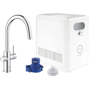 Grohe 31251002 GROHE Blue Chilled and Sparkling Water Kitchen Faucet, Pull-Down, Single Handle - 31251002