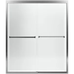   Sterling 581075-59S-G05 Meritor Sliding Shower Door, Silver Frame/Clear Glass