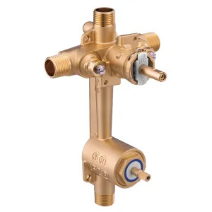 Moen 2581 Moen 2581 M-Pact Posi-Temp Shower Transfer Rough-In w/ 3-Function Diverter Valve, Stops, 1/2