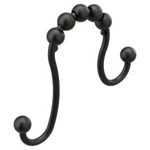 Moen SR2201BL Moen SR2201BL Moen Shower Curtain Rings - Matte Black 