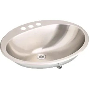 Elkay LLVR2017CS3 Elkay Asana Single Bowl Sink, 3 Holes, 4in Centers, 18 Gauge, 21in, Top Mount, Stainless Steel - LLVR2017CS3