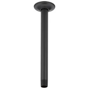 Delta U4999-BL Delta Ceiling Mount 10 Inches Shower Arm And Flange, Matte Black - U4999-BL