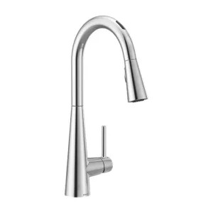 Moen 7864EVC Moen Sleek Smart Single Handle High Arc Pull-Down Kitchen Faucet, Chrome - 7864EVC 