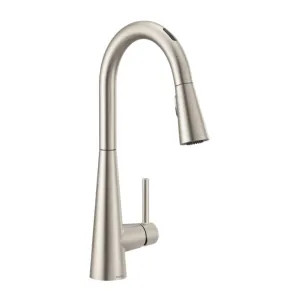 Moen 7864EVSRS Moen Sleek Smart Single Handle High Arc Pull-Down Kitchen Faucet, Spot Resist Stainless - 7864EVSRS