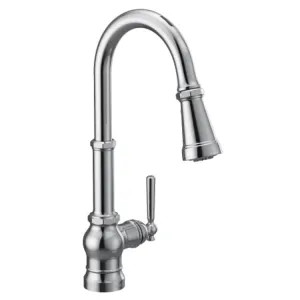 Moen S72003EVC Moen Paterson Smart Single-Handle Pull-Down Kitchen Faucet, Chrome - S72003EVC 