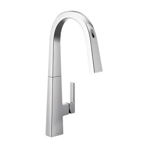 Moen S75005EVC Moen Nio Smart Single-Handle Pull-Down High Arc Kitchen Faucet, Chrome - S75005EVC 