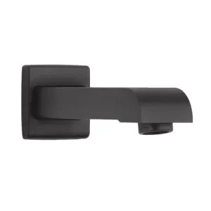 Delta RP48333BL Delta Arzo 7in Matte Black Non-Diverter Tub Spout, All Metal Construction, Wall-Mount, Single-Hole Installation, Threaded - RP48333BL
