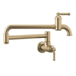 Delta 1190LFL-CZ Delta Broderick Wall-Mount Pot Filler Faucet, Champagne Bronze - 1190LFL-CZ