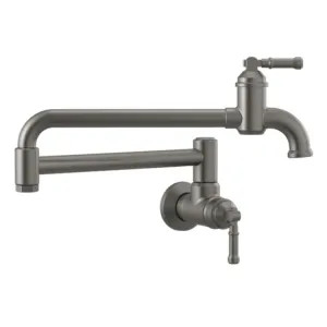 Delta 1190LFL-KS Delta Broderick Wall-Mount Pot Filler Faucet, Black Stainless - 1190LFL-KS