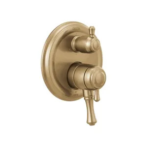 Delta T27997-CZ Delta Traditional Monitor 17 Series Two-Handle Valve Trim w/ 6-Function Diverter, Lever Handles, Champagne Bronze - T27997-CZ