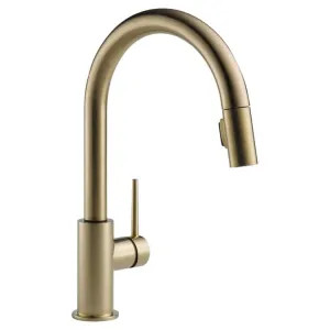 Delta 9159-CZLS-DST Delta Trinsic Two-Function Single-Handle Champagne Bronze Pull-Down Kitchen Faucet, 1.8 GPM, Lever Handle, Diamond Seal Technology, ADA, Limited Swivel - 9159-CZLS-DST