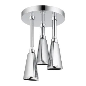 Delta 57140-25 Delta Universal Showering H2Okinetic Single-Setting Pendant Raincan Shower Head with LED Light, 2.5 GPM, Chrome - 57140-25