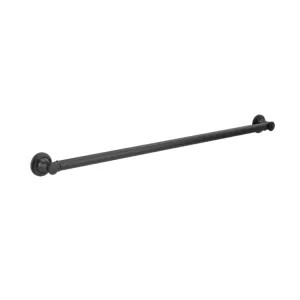 Delta 41636-BL Delta 36in Traditional Decorative Matte Black Grab Bar, ADA-Compliant - 41636-BL