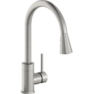 Elkay LKAV3031LS Elkay Avado Single Handle Pull-Down Kitchen Faucet, Forward Only Lever, Lustrous Steel - LKAV3031LS